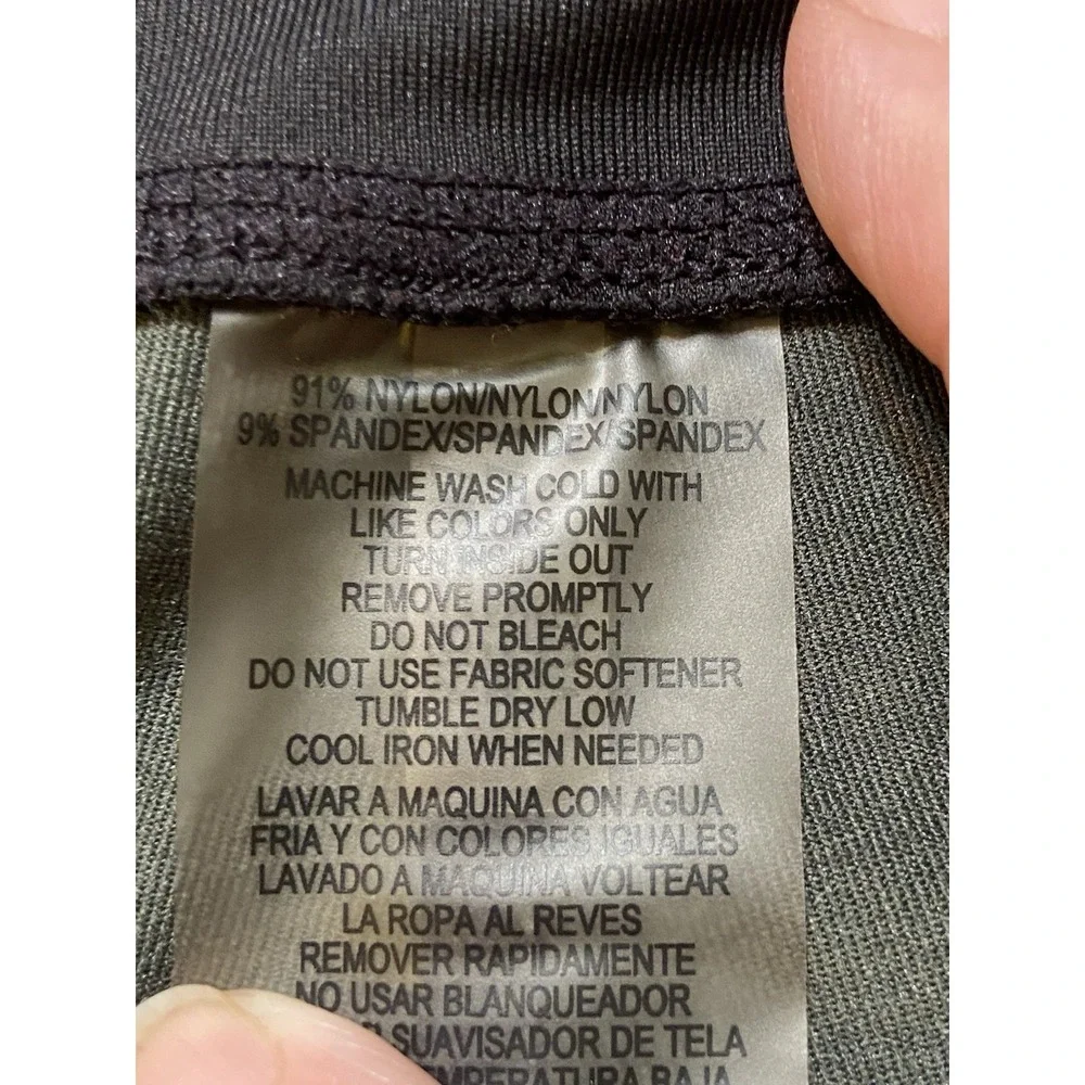 Calvin Klein‎ Performance Stretch Leggings, Size S Small Black Green Camouflage - Picture 6 of 8